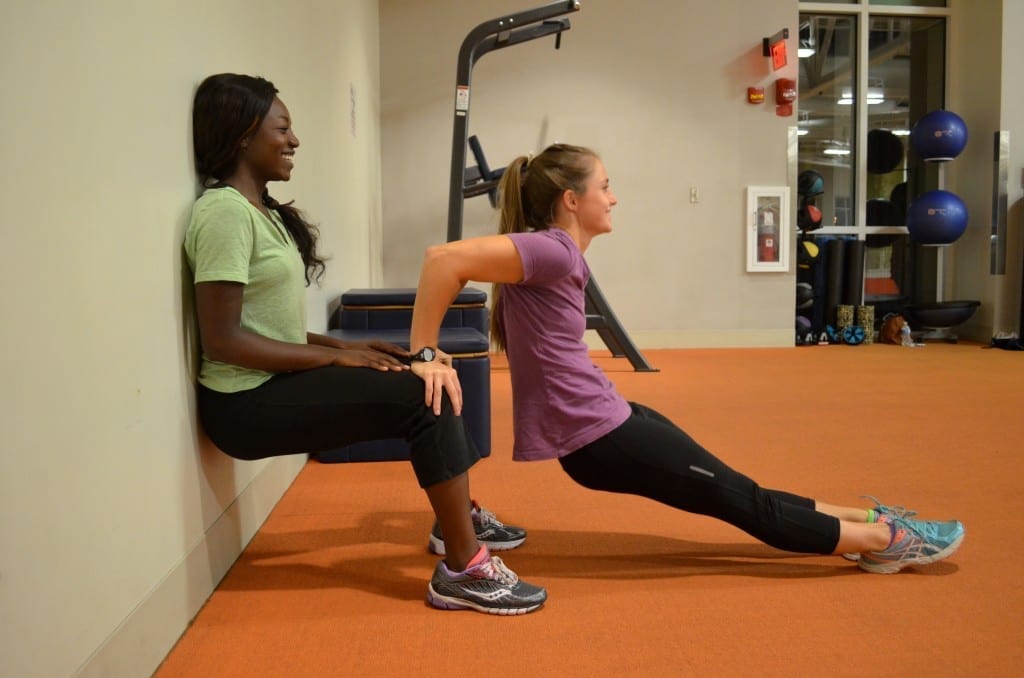 wall sits and tricep dips
