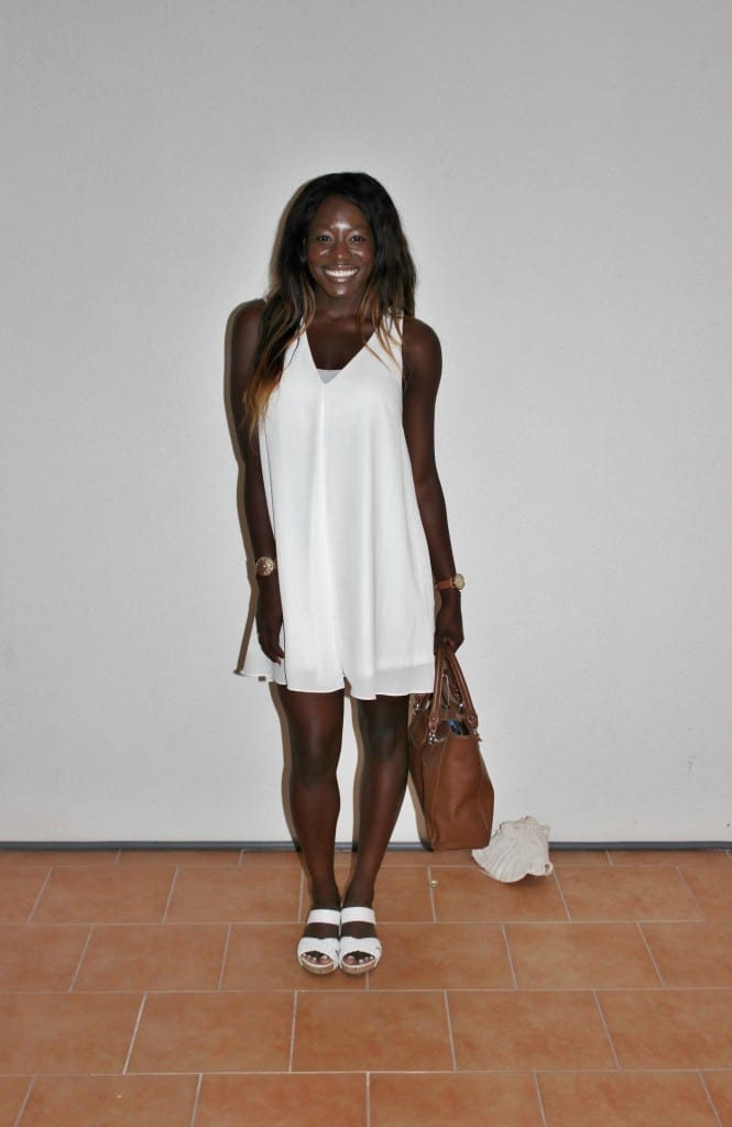 White uandi dress