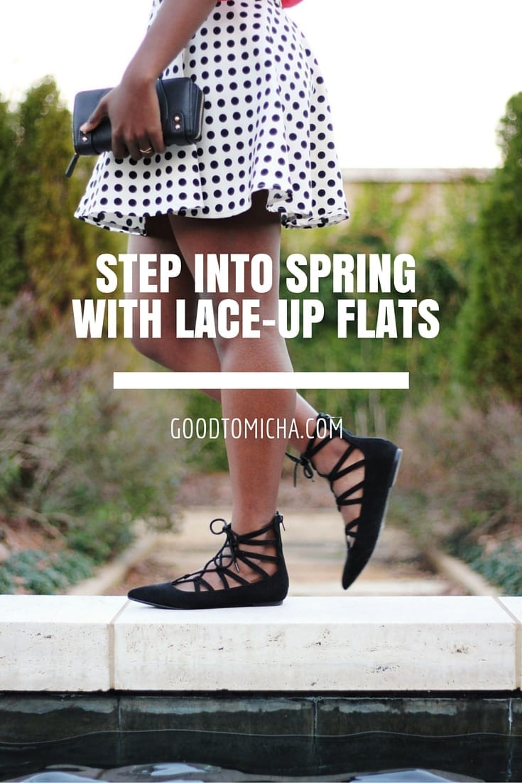 Lace-up ballet flats | goodtomicha.com