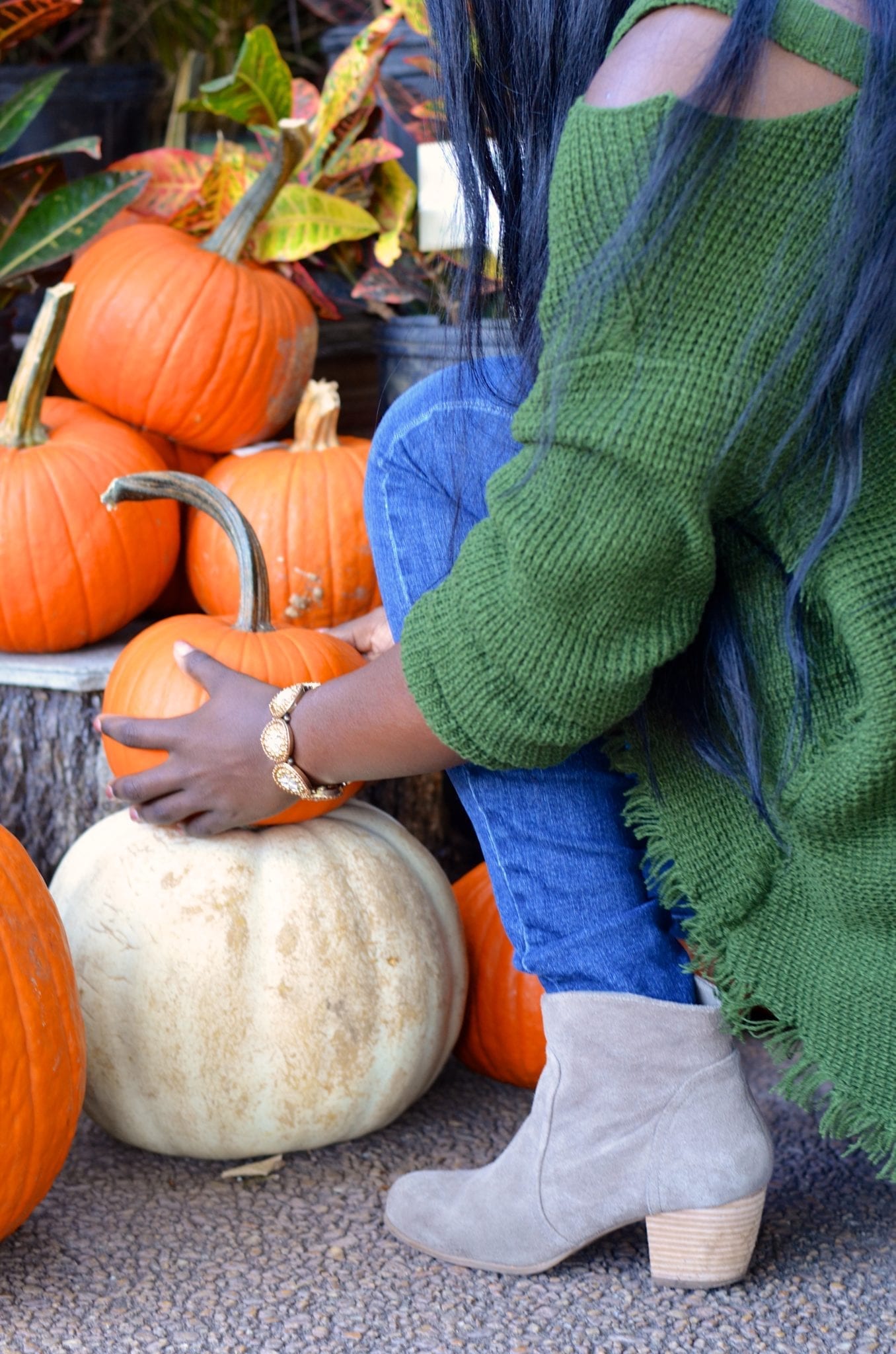 Sweaters + Sole Society Booties + Pumpkins = Fall