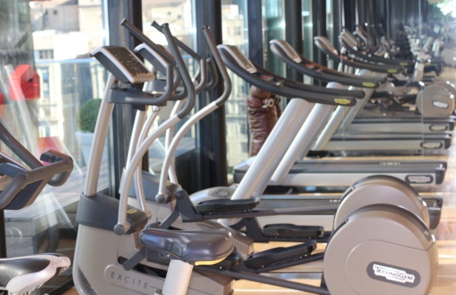 Boutique hotels in new york city Citizen M fitness travel exercising ellipticals