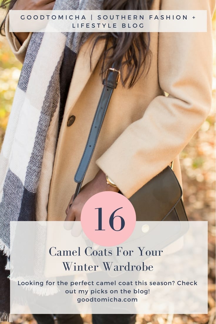 There's nothing more stylish about a fall/winter wardrobe than camel coats. The neutral palette makes it the best for matching all of your #ootds this season. Of course, I enjoy a nice pop of color, but I enjoy the versatility that neutrals can bring. Check out my camel coat choices on the blog! | GoodTomiCha Southern Fashion + Lifestyle Blogger