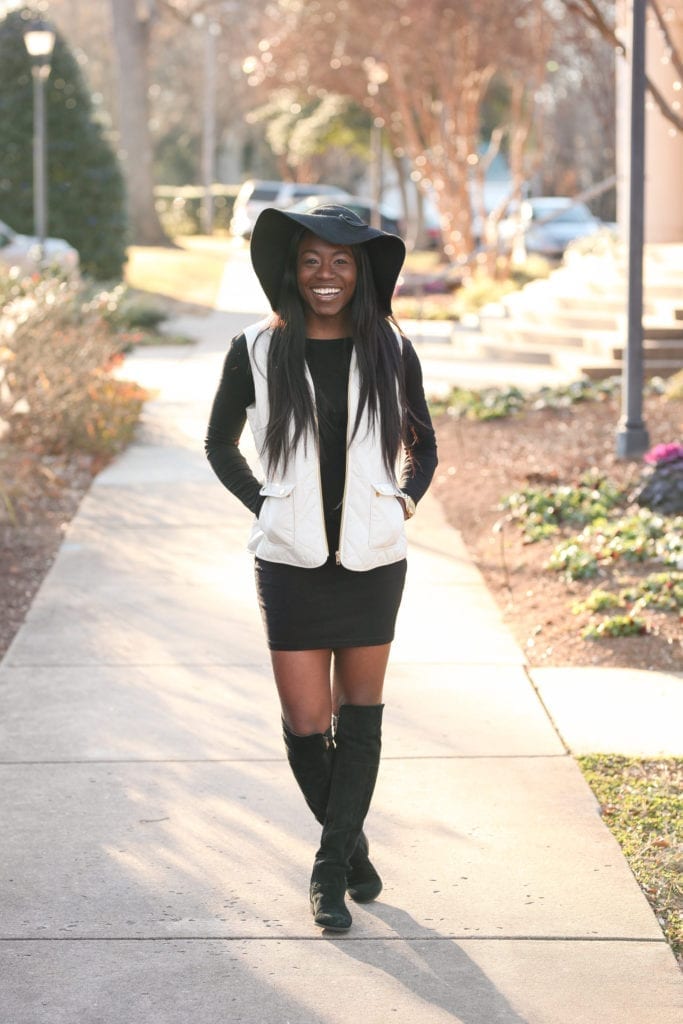 Southern fashion blogger, GoodTomiCha, shares her tips on finding the perfect little black dress. This lbd with sleeves comes in multiple colors and it's under $50. Head to GoodTomiCha.com or follow this image for more!