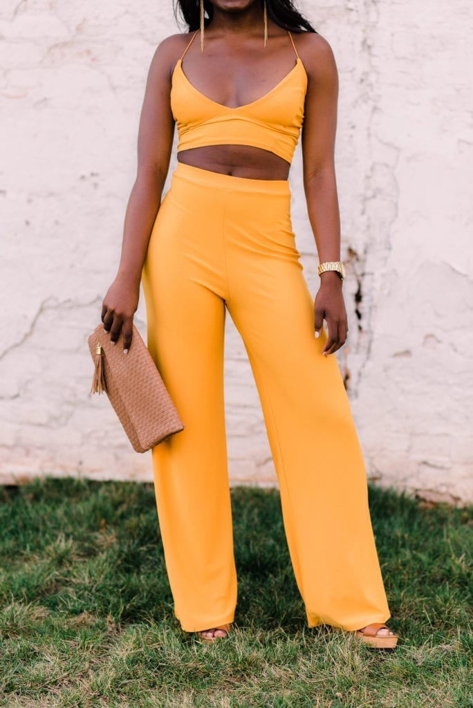 Greenville, South Carolina fashion blogger GoodTomiCha is sharing a two-piece set from Boohoo