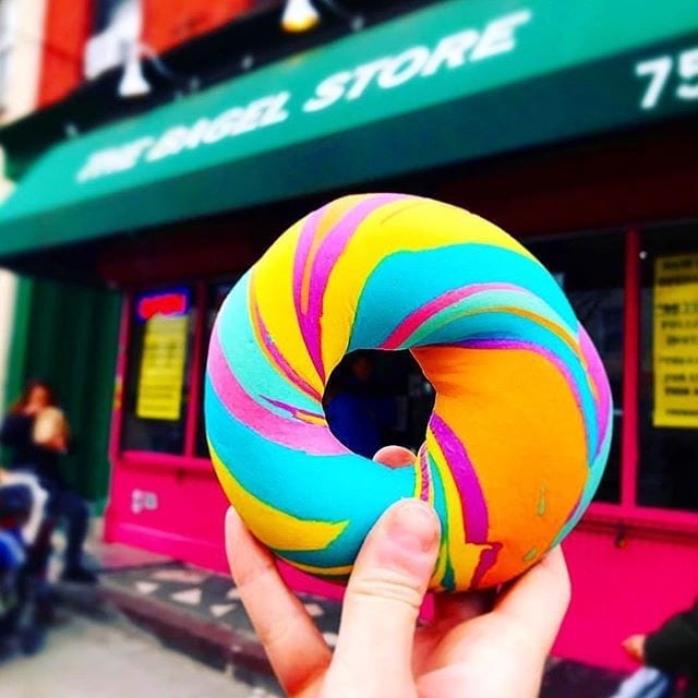 The Bagel Store, rainbow bagels, unicorn food, instagrammable food, brooklyn, things to do in nyc, things to do in brooklyn, 