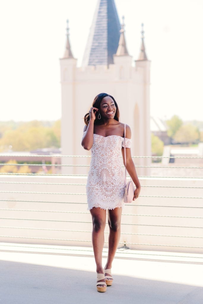 White dresses for cocktail parties, bridal showers, and graduation for partying all summer long! The best part? They're all under $100. Shop white dresses for every occasion on the blog! | weddings, wedding inspo, wedding outfit inspo, white lace dress, white off the shoulder, asos, boohoo, bridal shower outfit inspo, graduation dresses,