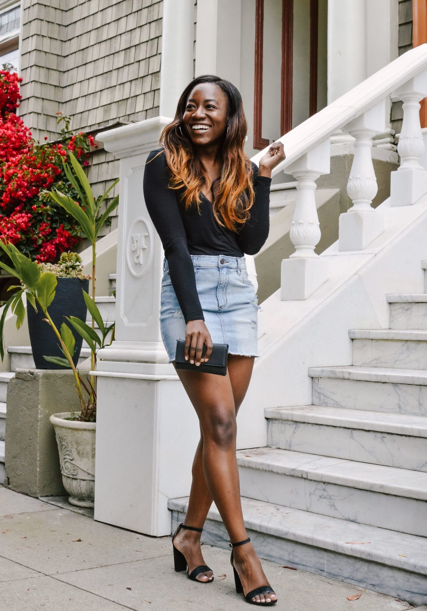 How To Style A Denim Skirt 3 Easy Outfit Ideas To Copy Right Now Goodtomicha 