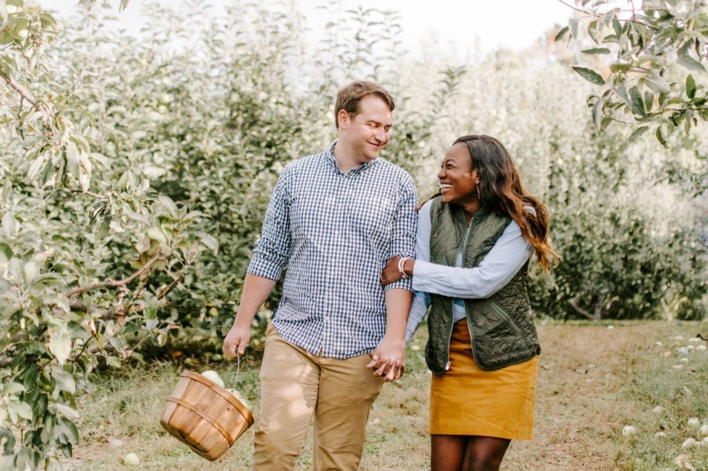 What to Wear Apple Picking- Fall Engagement Shoot Ideas - GoodTomiCha