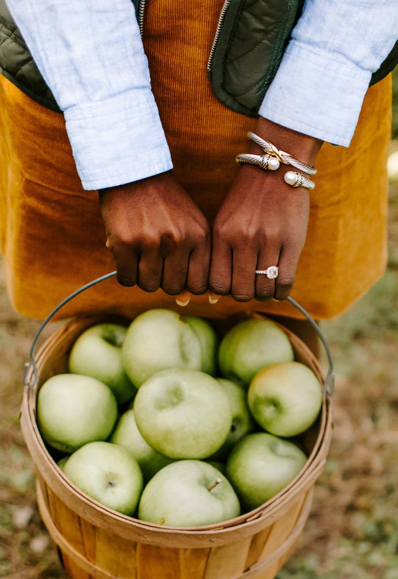 fall charlotte things to do woman apple picking 