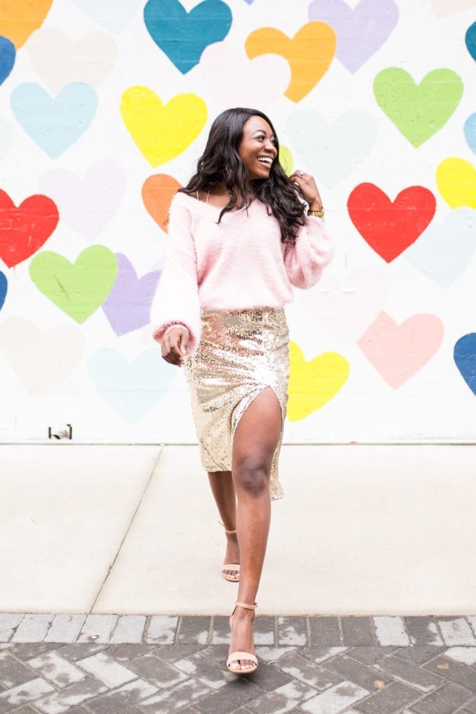 How to Style a Sequin Skirt