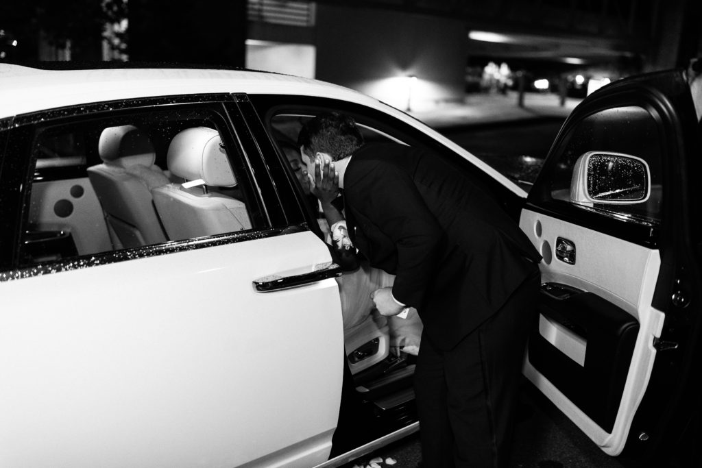 Rolls Royce Getaway Car for the bride and groom | Full wedding details on GoodTomiCha.com