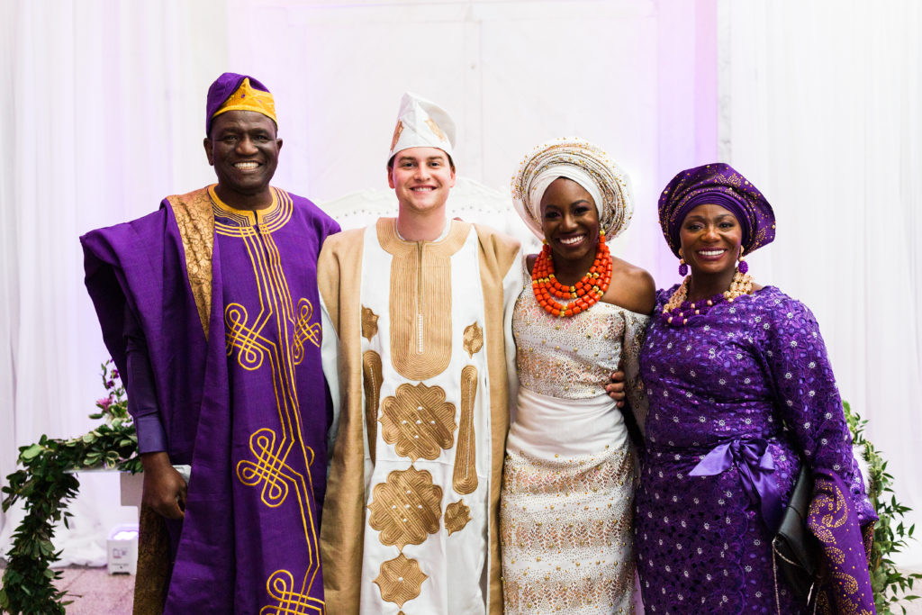 Nigerian Engagement ceremony with parents 