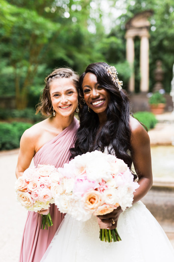 College roommates and fast friends, sharing how to pick your bridesmaids on GoodTomiCha.com 