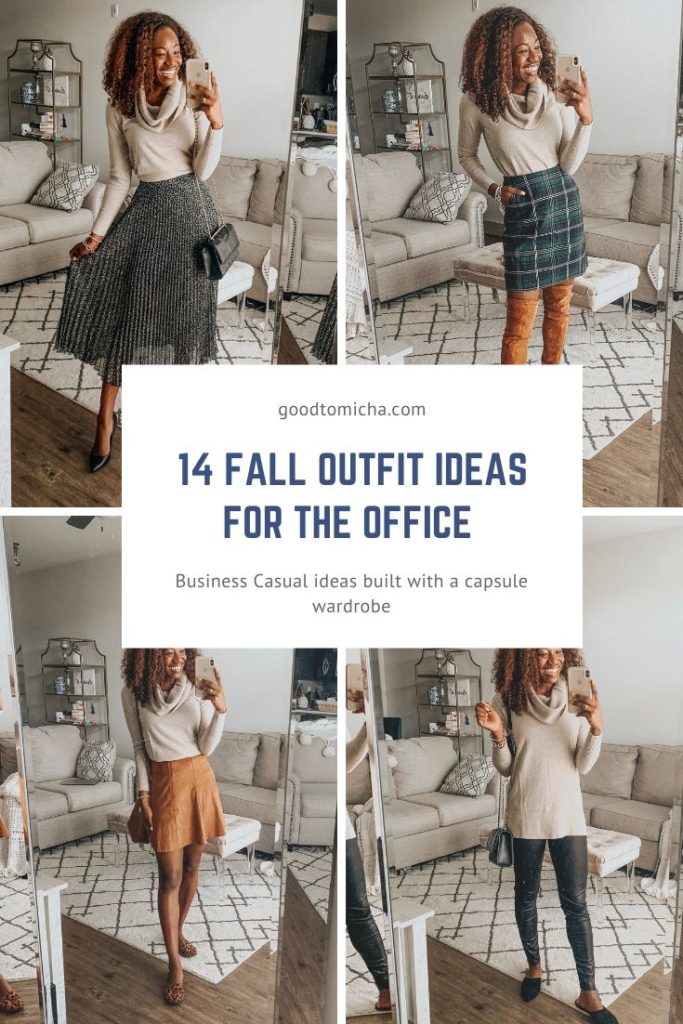 If you're like me, you struggle with what to wear to work when it's cold. Take the guess work out of outfit planning every morning this fall and winter. I'm sharing 14 fall workwear outfit ideas on the blog featuring retailers like Loft, Abercrombie, J.Crew Factory, Nordstrom, and more. Which style is your favorite?