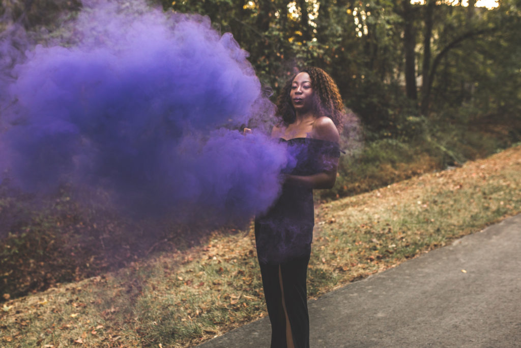 The downsides of photography- unpredictable weather. It might be too windy for your planned smoke bomb photo shoot! Here are some tips to make sure you capture it perfectly | GoodTomiCha.com