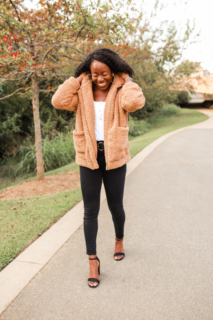 Looking for affordable fashion finds this season? I snagged this teddy coat for under $30 from Amazon fashion! Along with some cozy cardigans, colorblock sweaters, and over the knee boots- Amazon fashion is definitely making a name for themselves. Check out my full roundup on the blog | GoodTomiCha.com