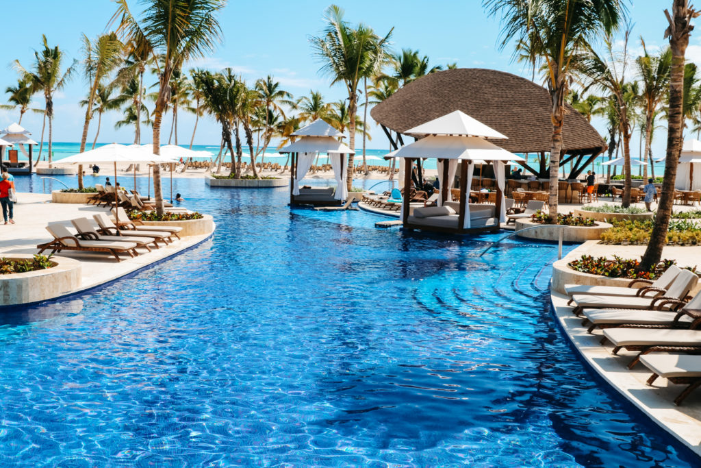 crystal clear pool waters, and ocean views at this all-inclusive resort in the DR.