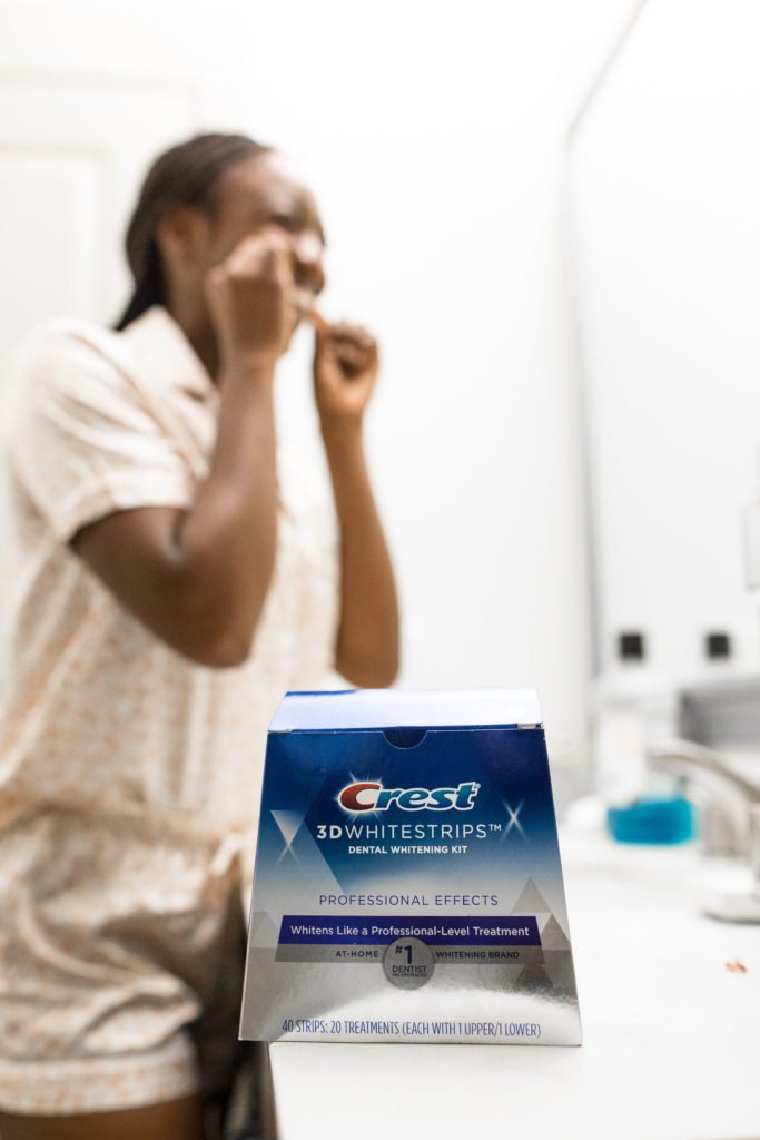 The best time to apply Crest 3D Whitestrips according to top US lifestyle blogger, GoodTomiCha