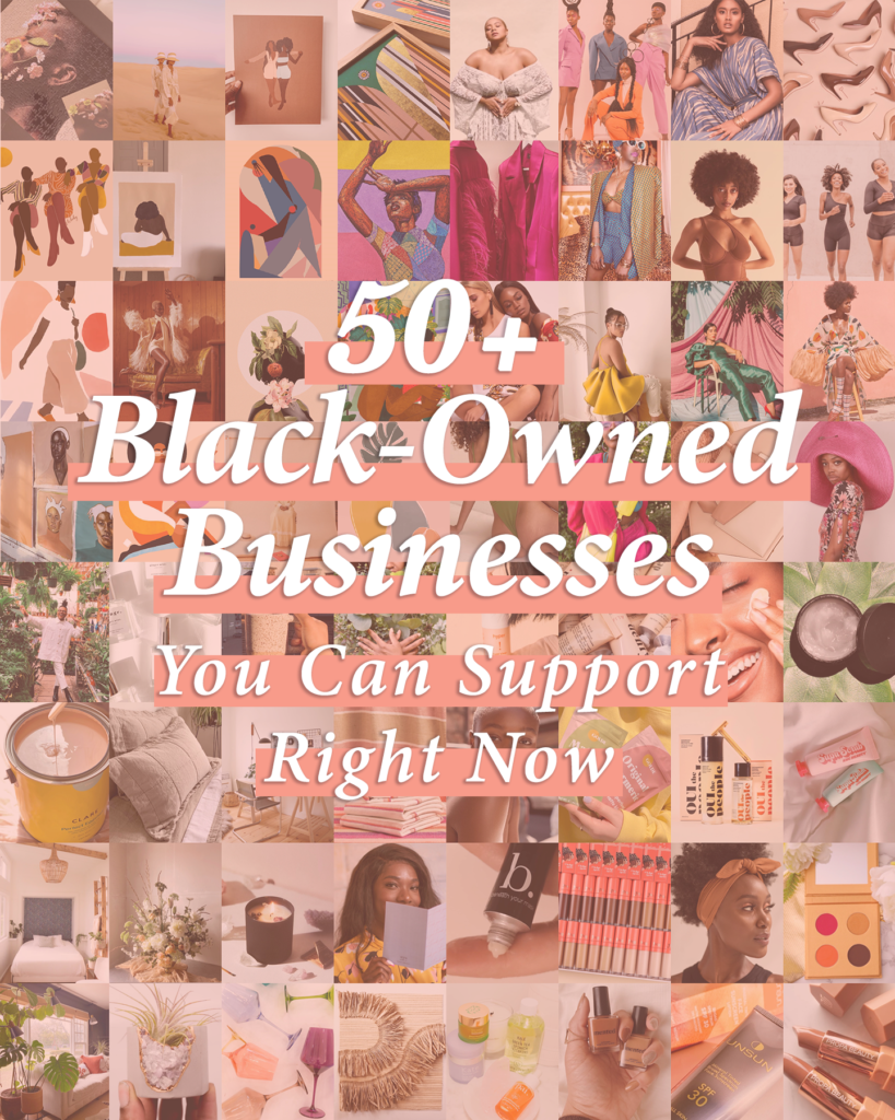 collage of black business month roundup