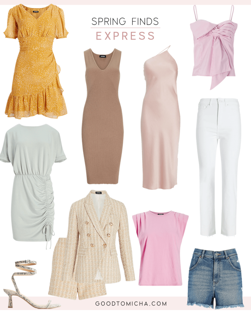 collage of womens clothes for Pastel Spring Style