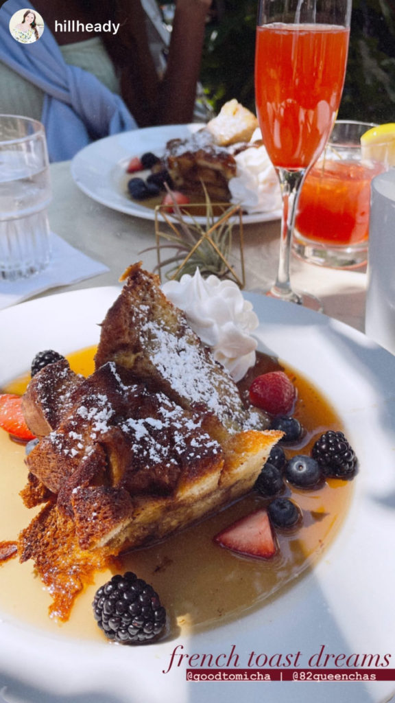 French toast and drinks for Charleston Trip Recap 