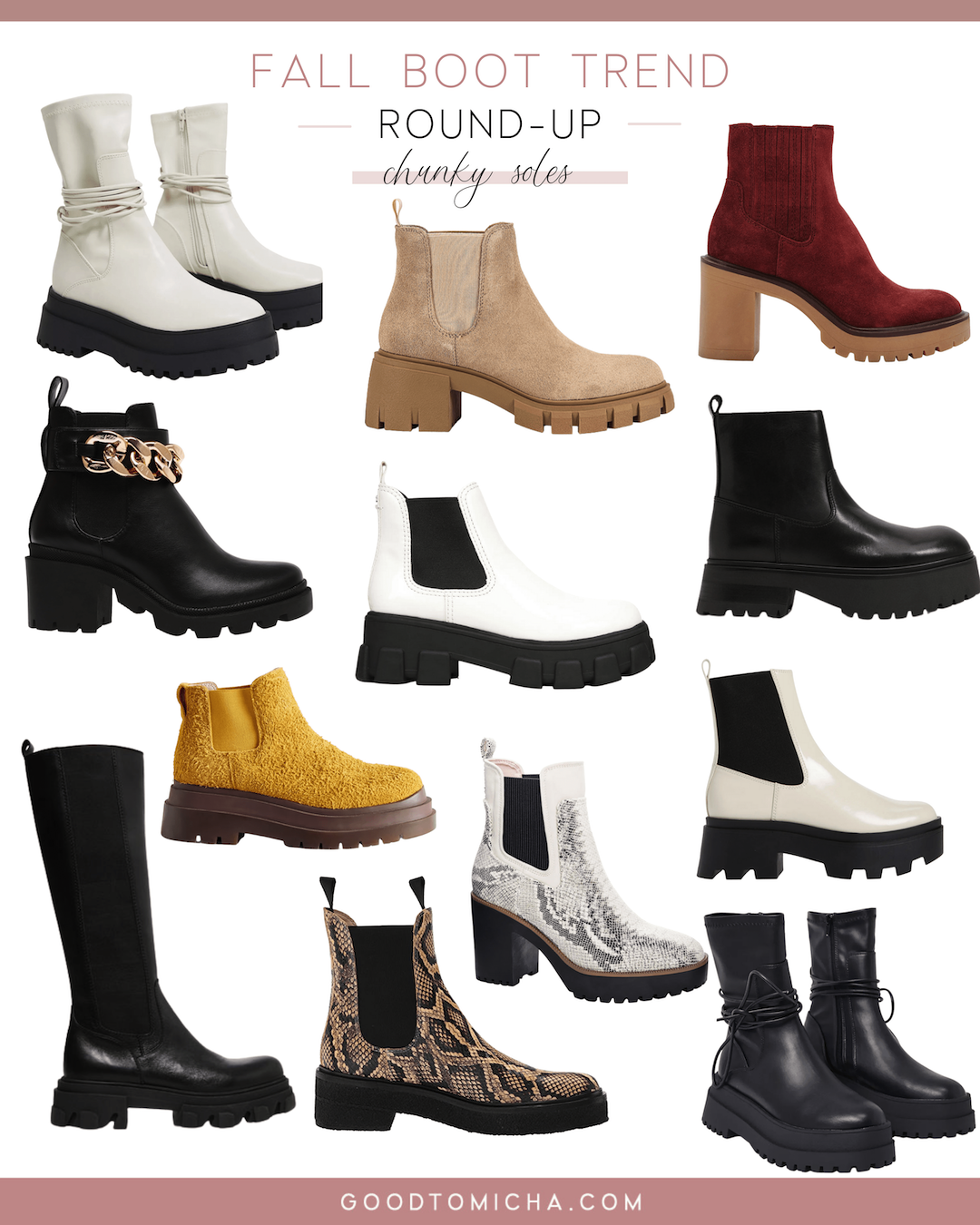 boot trends for fall shoes with chunky soles