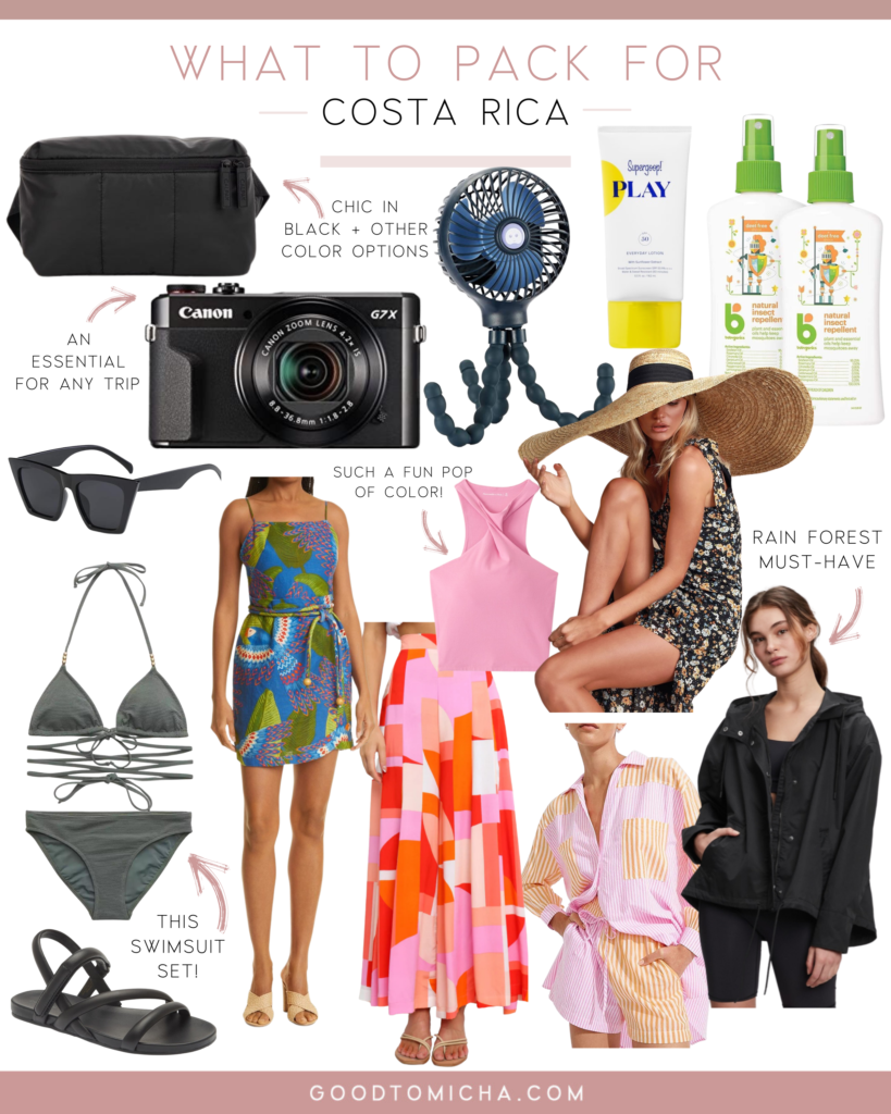 packing list for Costa Rica