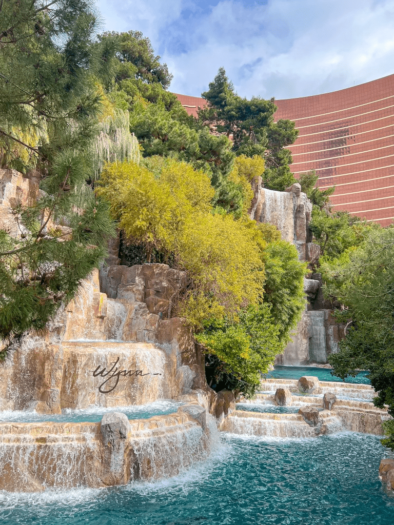 waterfall at the wynn
