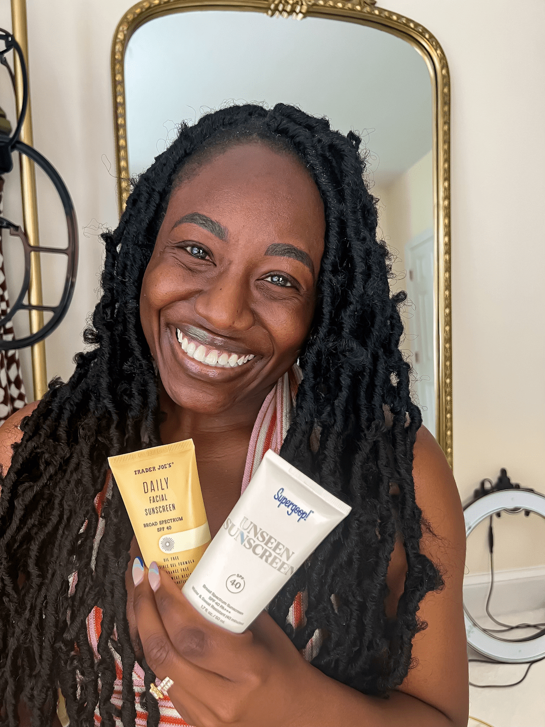 supergroup unseen sunscreen vs trader joes sunscreen dupe | Supergoop vs. Trader Joe’s Sunscreen