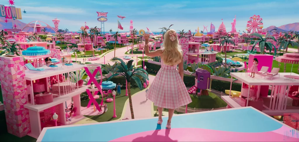 view from the barbie dreamhouse in Barbieland | Everything you Can Buy from the Barbie Movie on GoodTomiCha.com