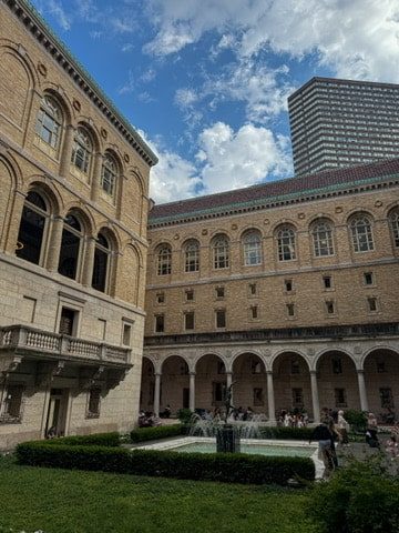 The interior courtyard of the Boston Public Library | Free things to do in Boston on GoodTomiCha.com