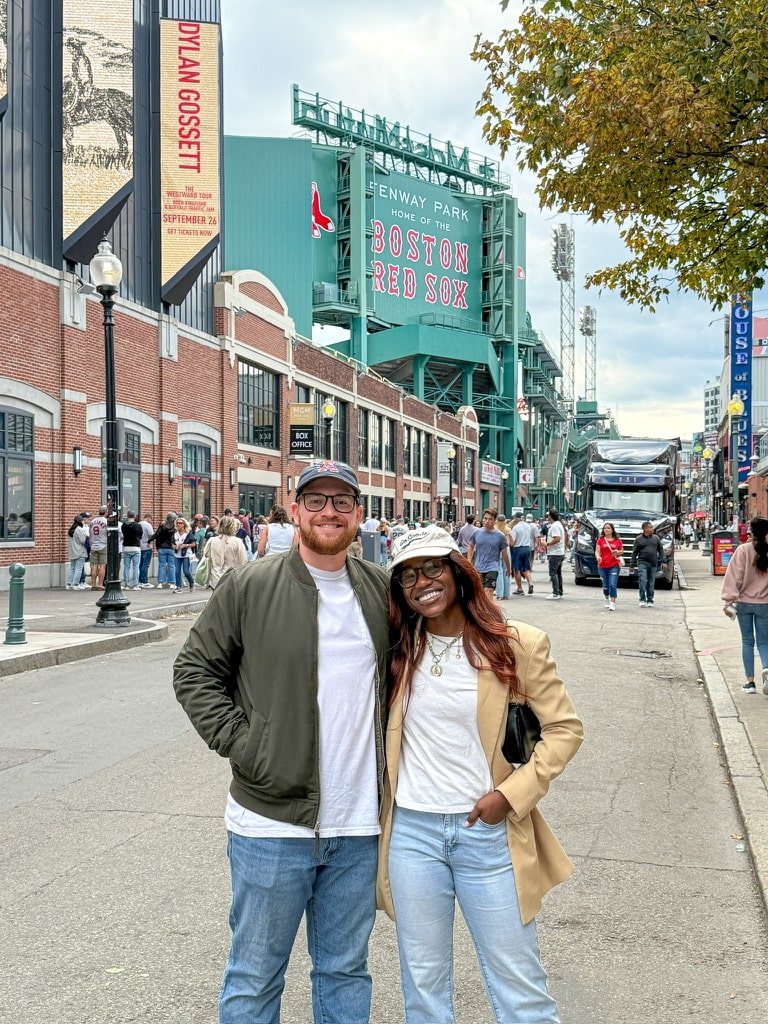 We could walk to the boston red sox game from our hotel! | 24 Hours in Boston Itinerary on GoodTomiCha.com 